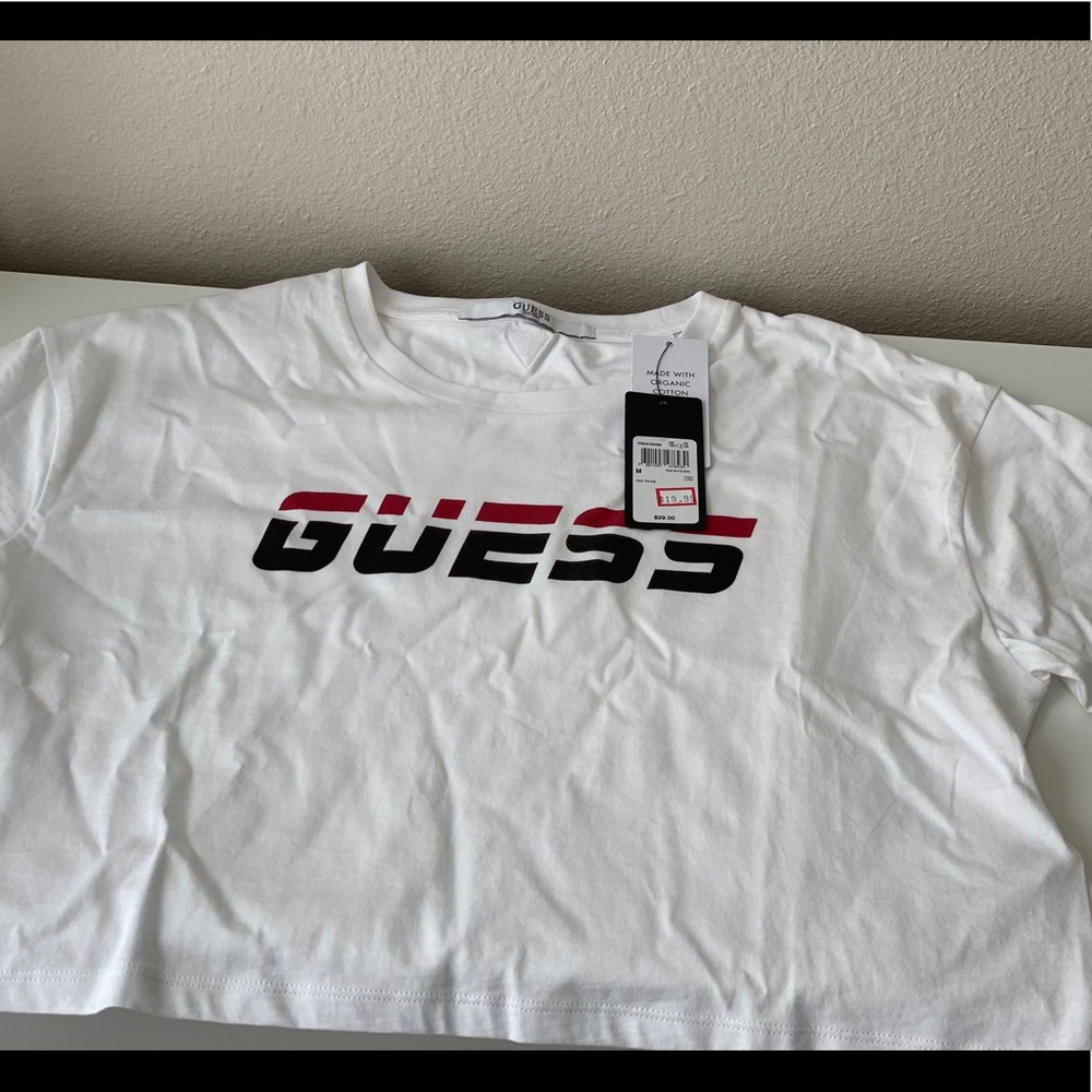 Guess white tee